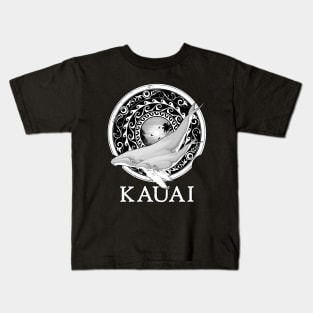 Humpback whales Shield of Kauai Kids T-Shirt